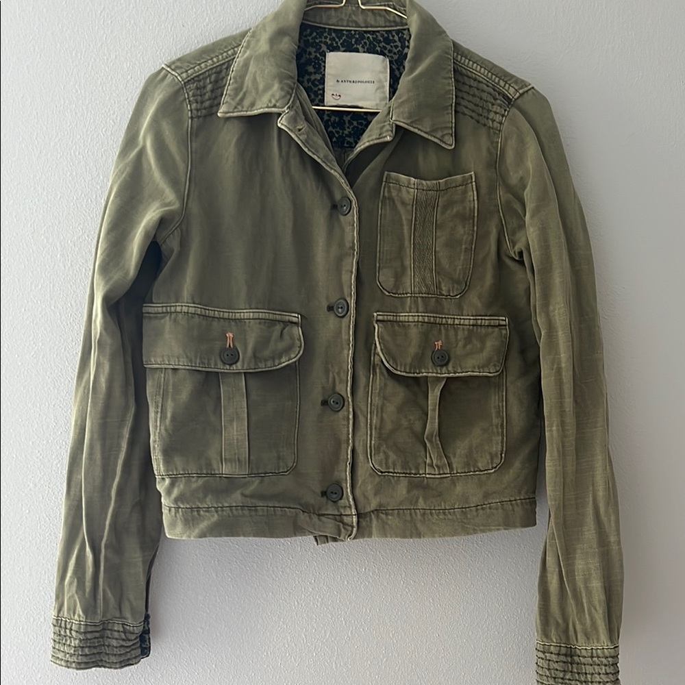 Anthropologie Olive Green Women's Jacket